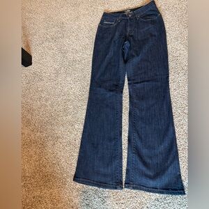 Levi's Flare Wide Leg Dark Washed Jeans